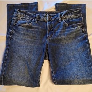 Women’s Silver Elyse Slim Boot jeans size 30.